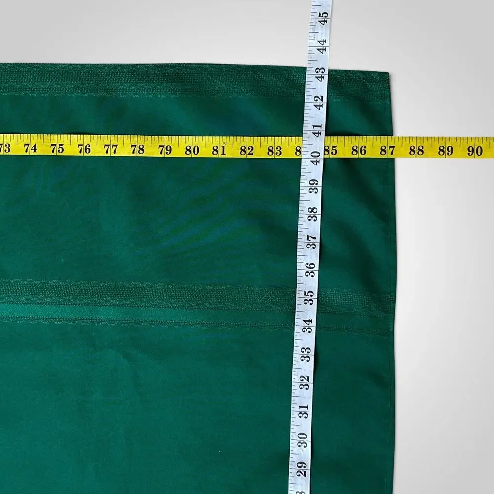 Green Tablecloth 87x43 Rectangular Polyester Woven Stripe Festive Dining Event